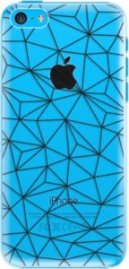 Plastové pouzdro iSaprio - Abstract Triangles 03 - black - iPhone 5C