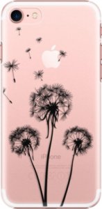 Plastové pouzdro iSaprio - Three Dandelions - black - iPhone 7
