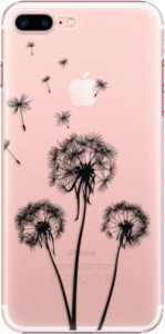 Plastové pouzdro iSaprio - Three Dandelions - black - iPhone 7 Plus