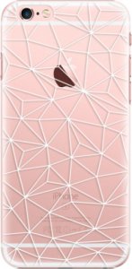 Plastové pouzdro iSaprio - Abstract Triangles 03 - white - iPhone 6 Plus/6S Plus