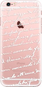 Plastové pouzdro iSaprio - Handwriting 01 - white - iPhone 6 Plus/6S Plus