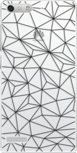 Plastové pouzdro iSaprio - Abstract Triangles 03 - black - Huawei Ascend G6