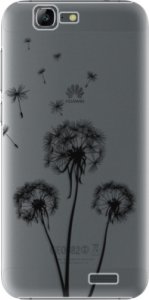 Plastové pouzdro iSaprio - Three Dandelions - black - Huawei Ascend G7