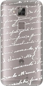Plastové pouzdro iSaprio - Handwriting 01 - white - Huawei Ascend G8