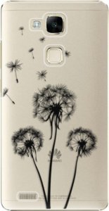 Plastové pouzdro iSaprio - Three Dandelions - black - Huawei Mate7