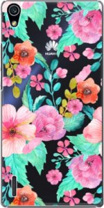 Plastové pouzdro iSaprio - Flower Pattern 01 - Huawei Ascend P7