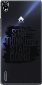 Plastové pouzdro iSaprio - Start Doing - black - Huawei Ascend P7