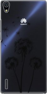 Plastové pouzdro iSaprio - Three Dandelions - black - Huawei Ascend P7