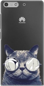 Plastové pouzdro iSaprio - Crazy Cat 01 - Huawei Ascend P7 Mini