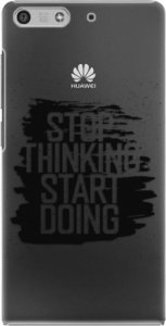 Plastové pouzdro iSaprio - Start Doing - black - Huawei Ascend P7 Mini