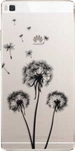 Plastové pouzdro iSaprio - Three Dandelions - black - Huawei Ascend P8
