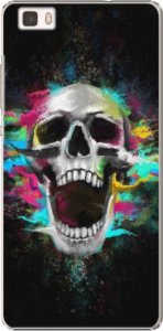 Plastové pouzdro iSaprio - Skull in Colors - Huawei Ascend P8 Lite