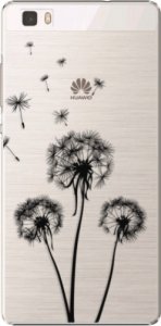 Plastové pouzdro iSaprio - Three Dandelions - black - Huawei Ascend P8 Lite