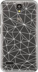 Plastové pouzdro iSaprio - Abstract Triangles 03 - white - Huawei Ascend Y5