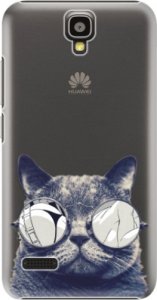 Plastové pouzdro iSaprio - Crazy Cat 01 - Huawei Ascend Y5