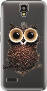 Plastové pouzdro iSaprio - Owl And Coffee - Huawei Ascend Y5