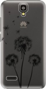 Plastové pouzdro iSaprio - Three Dandelions - black - Huawei Ascend Y5