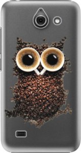 Plastové pouzdro iSaprio - Owl And Coffee - Huawei Ascend Y550