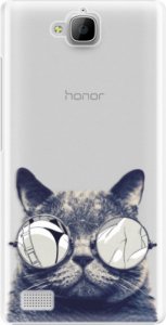 Plastové pouzdro iSaprio - Crazy Cat 01 - Huawei Honor 3C