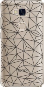Plastové pouzdro iSaprio - Abstract Triangles 03 - black - Huawei Honor 5X