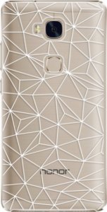 Plastové pouzdro iSaprio - Abstract Triangles 03 - white - Huawei Honor 5X