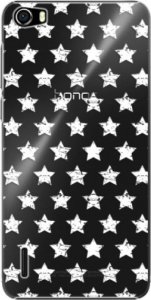 Plastové pouzdro iSaprio - Stars Pattern - white - Huawei Honor 6
