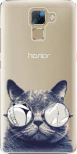 Plastové pouzdro iSaprio - Crazy Cat 01 - Huawei Honor 7