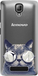 Plastové pouzdro iSaprio - Crazy Cat 01 - Lenovo A1000