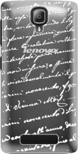 Plastové pouzdro iSaprio - Handwriting 01 - white - Lenovo A1000