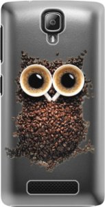 Plastové pouzdro iSaprio - Owl And Coffee - Lenovo A1000