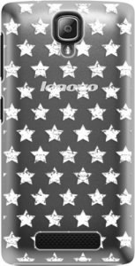 Plastové pouzdro iSaprio - Stars Pattern - white - Lenovo A1000