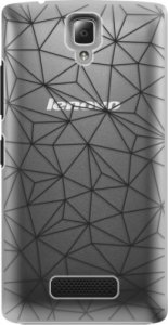 Plastové pouzdro iSaprio - Abstract Triangles 03 - black - Lenovo A2010