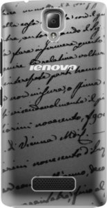 Plastové pouzdro iSaprio - Handwriting 01 - black - Lenovo A2010
