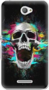 Plastové pouzdro iSaprio - Skull in Colors - Sony Xperia E4