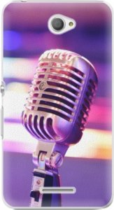 Plastové pouzdro iSaprio - Vintage Microphone - Sony Xperia E4