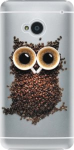 Plastové pouzdro iSaprio - Owl And Coffee - HTC One M7