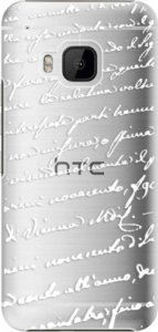 Plastové pouzdro iSaprio - Handwriting 01 - white - HTC One M9