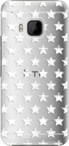 Plastové pouzdro iSaprio - Stars Pattern - white - HTC One M9