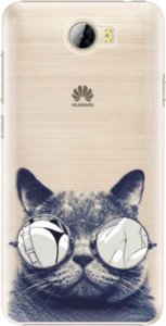 Plastové pouzdro iSaprio - Crazy Cat 01 - Huawei Y5 II / Y6 II Compact