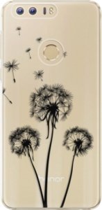 Plastové pouzdro iSaprio - Three Dandelions - black - Huawei Honor 8