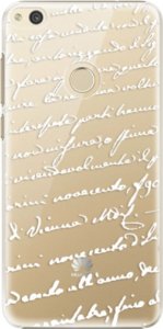 Plastové pouzdro iSaprio - Handwriting 01 - white - Huawei P8 Lite 2017