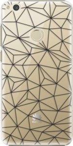 Plastové pouzdro iSaprio - Abstract Triangles 03 - black - Huawei P9 Lite 2017