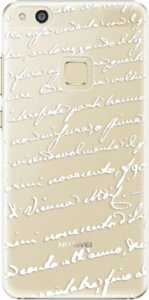 Plastové pouzdro iSaprio - Handwriting 01 - white - Huawei P10 Lite