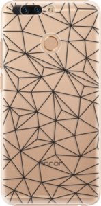 Plastové pouzdro iSaprio - Abstract Triangles 03 - black - Huawei Honor 8 Pro