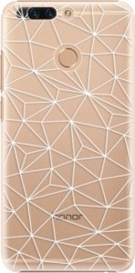 Plastové pouzdro iSaprio - Abstract Triangles 03 - white - Huawei Honor 8 Pro