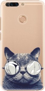 Plastové pouzdro iSaprio - Crazy Cat 01 - Huawei Honor 8 Pro
