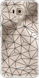 Plastové pouzdro iSaprio - Abstract Triangles 03 - black - Asus ZenFone 3 ZE520KL