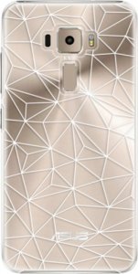 Plastové pouzdro iSaprio - Abstract Triangles 03 - white - Asus ZenFone 3 ZE520KL