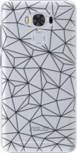 Plastové pouzdro iSaprio - Abstract Triangles 03 - black - Asus ZenFone 3 Max ZC553KL