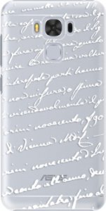 Plastové pouzdro iSaprio - Handwriting 01 - white - Asus ZenFone 3 Max ZC553KL